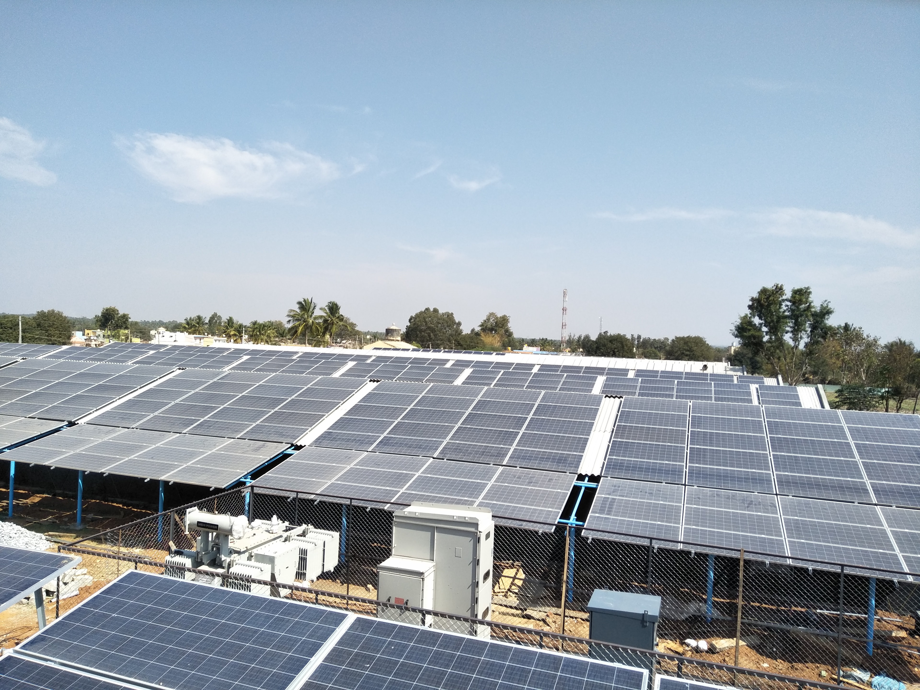 Robosol solar plant panel layout